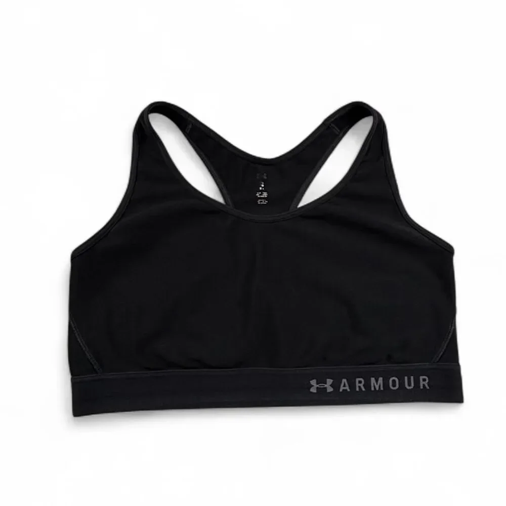 Under Armour Sports Bra Women’s XL Black Racerback Compression Activewear